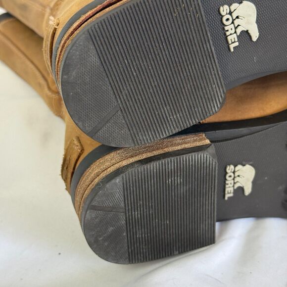 Sorel Emelie III Chelsea Boots Womens Tan Waterproof Leather NL2679 Size 6 - Picture 8 of 10